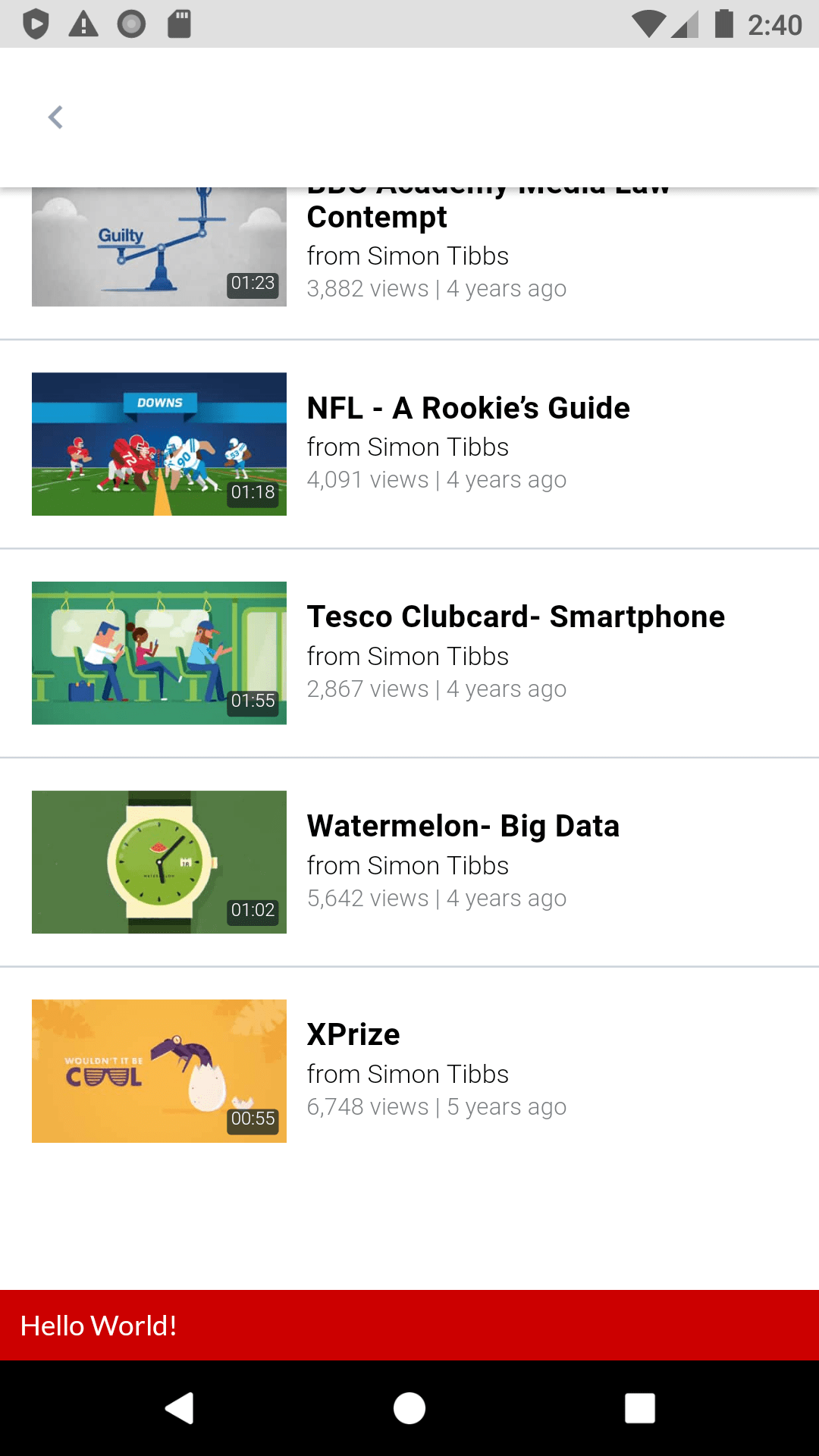 Add a view at the end of scrolling webview Android Stack