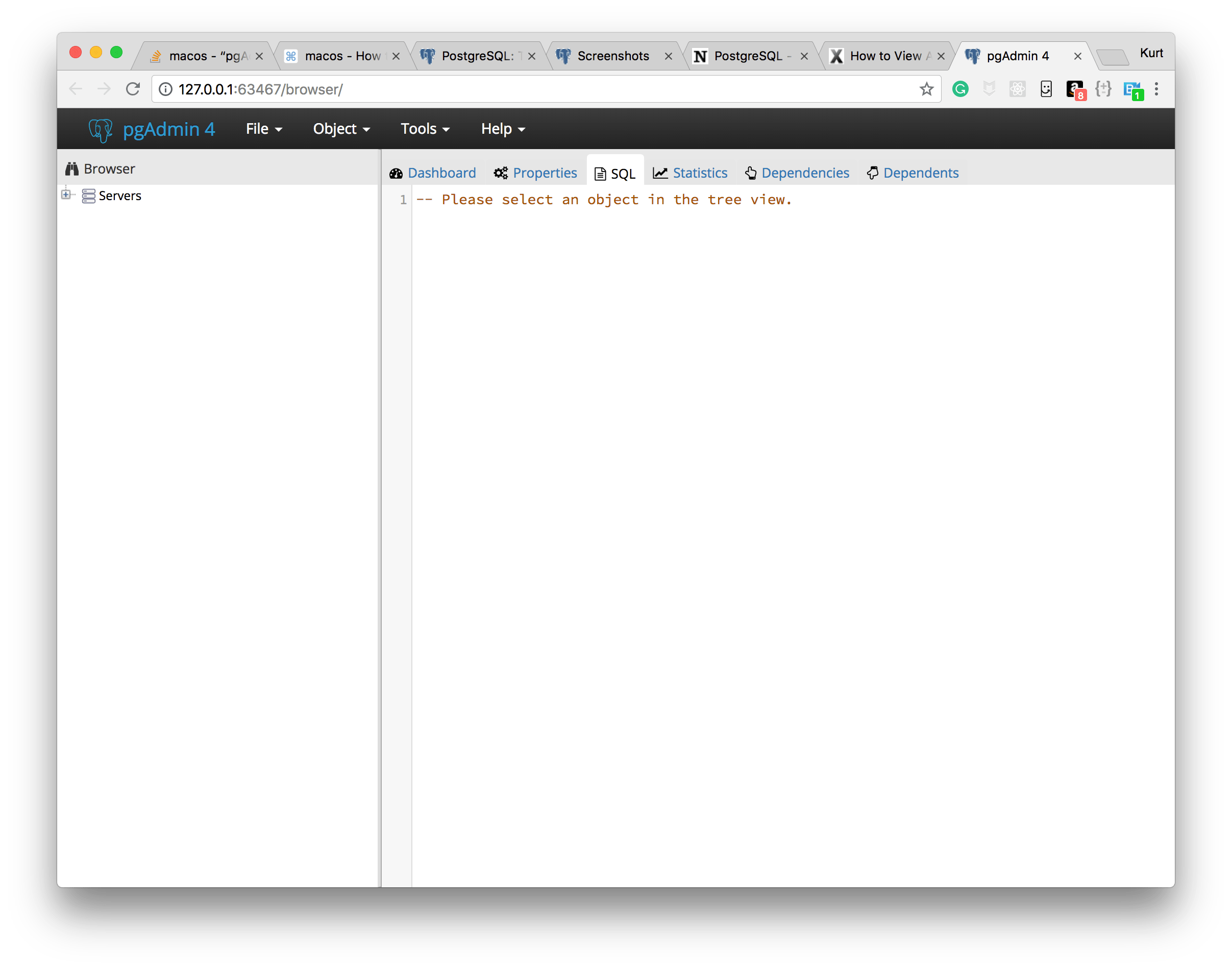 macos How to open pgAdmin 4? Ask Different