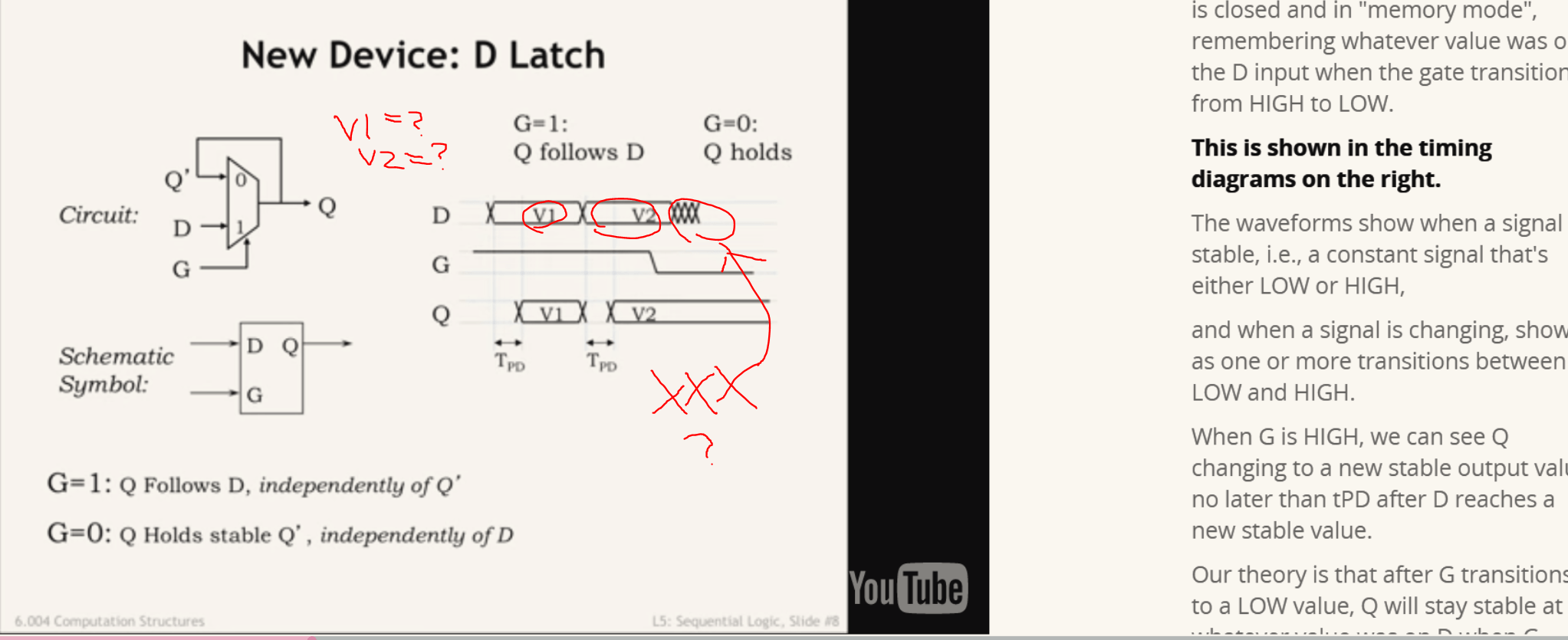 D Latch Timing Diagram - Electrical Engineering Stack Exchange