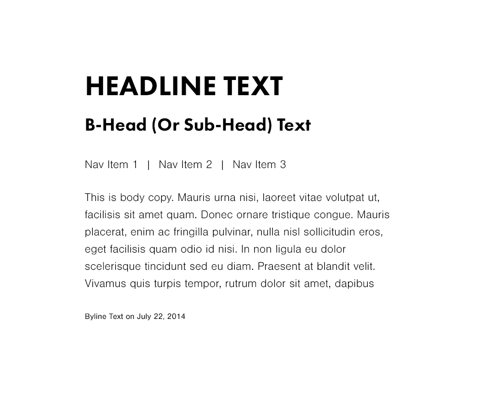 Pairing a bold geometric sansserif with a light