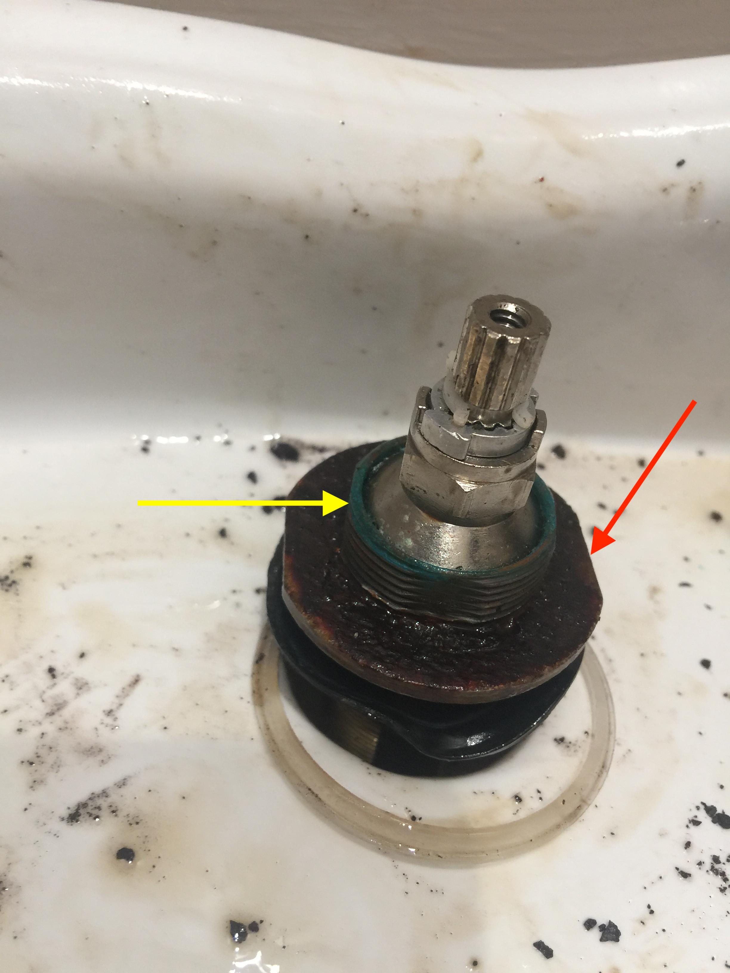 What is this thing that holds widespread bathroom faucet handle to sink