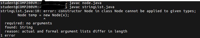 Java 'constructor in class cannot be applied to given types' 'required