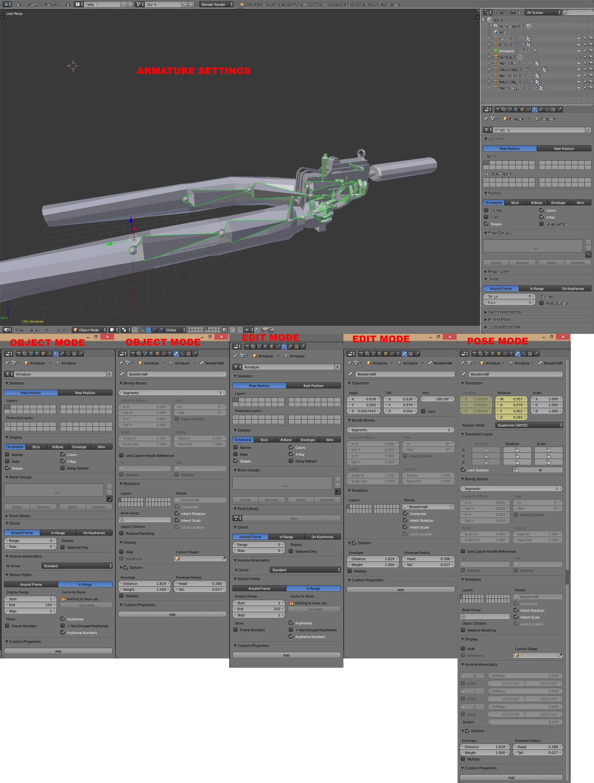 Unity Blender's Armature messes up Faces Game Development Stack Exchange