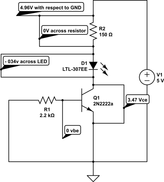 Transistors Voltage Readings in Transistor Used as Switch Valuable