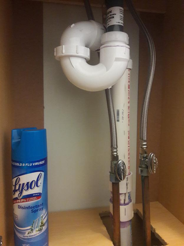 bathroom Trouble fitting plumbing under new vanity Home Improvement