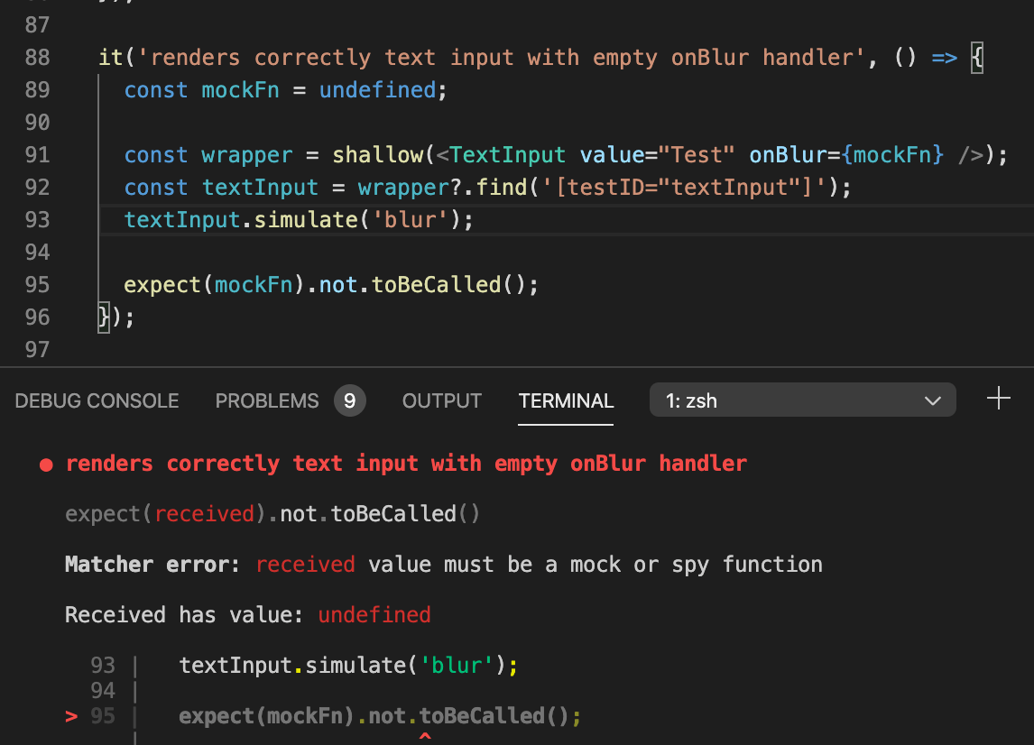jestjs React null event handler testing with jest and enzyme Stack Overflow