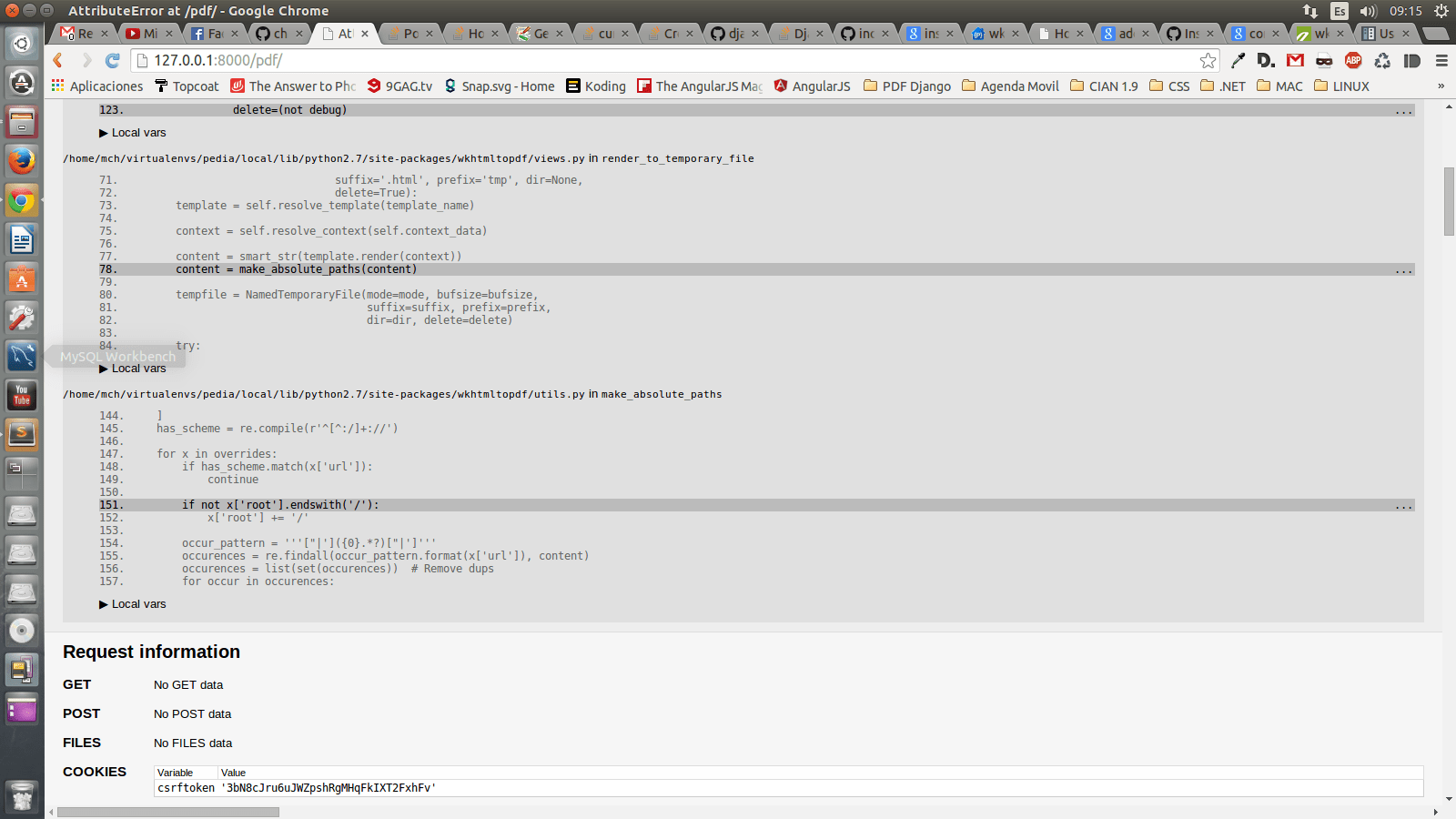 Generating pdf with wkhtmltopdf Django