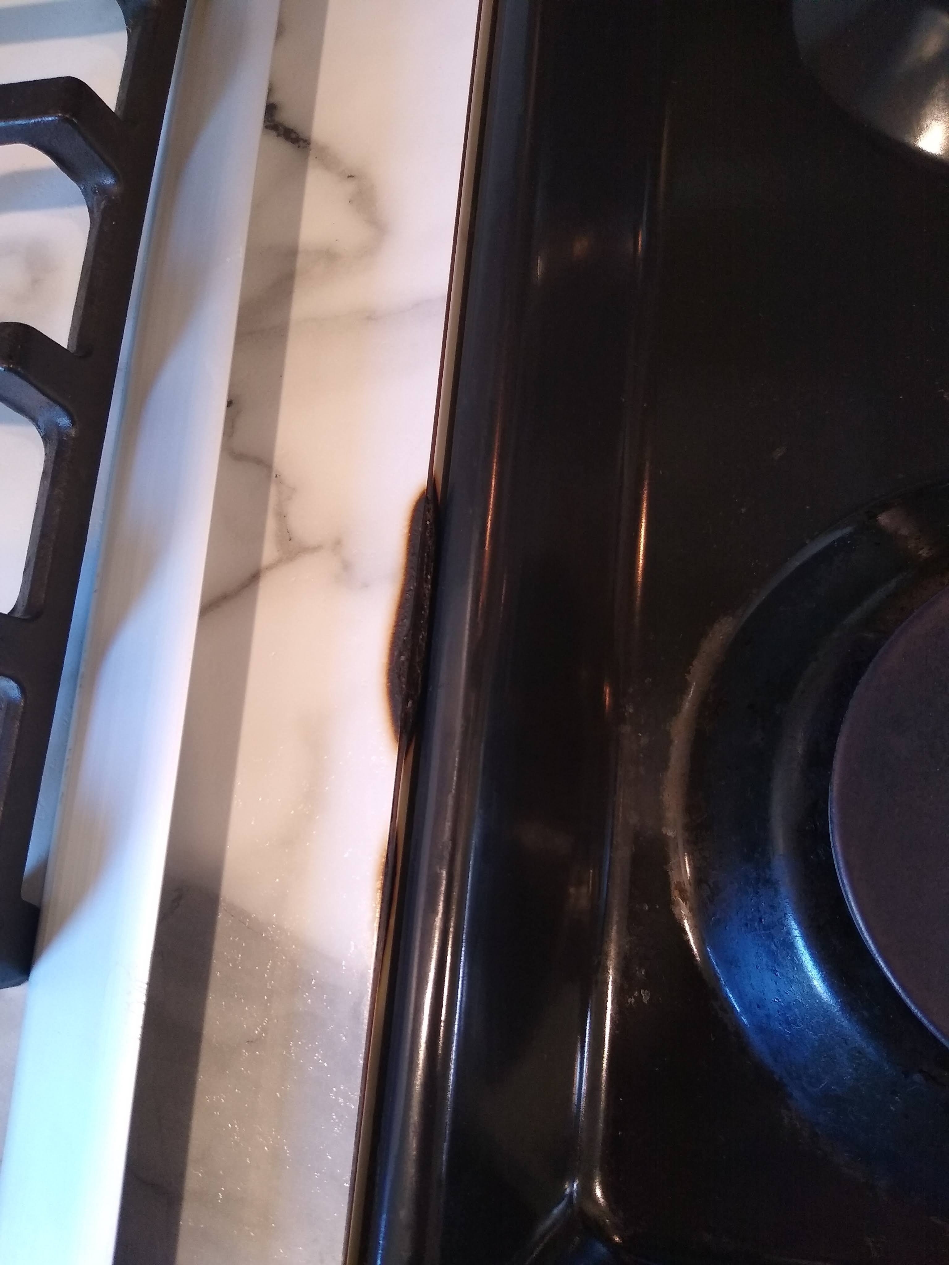 Heat Damage to Laminate Countertop Near Gas Range Home Improvement