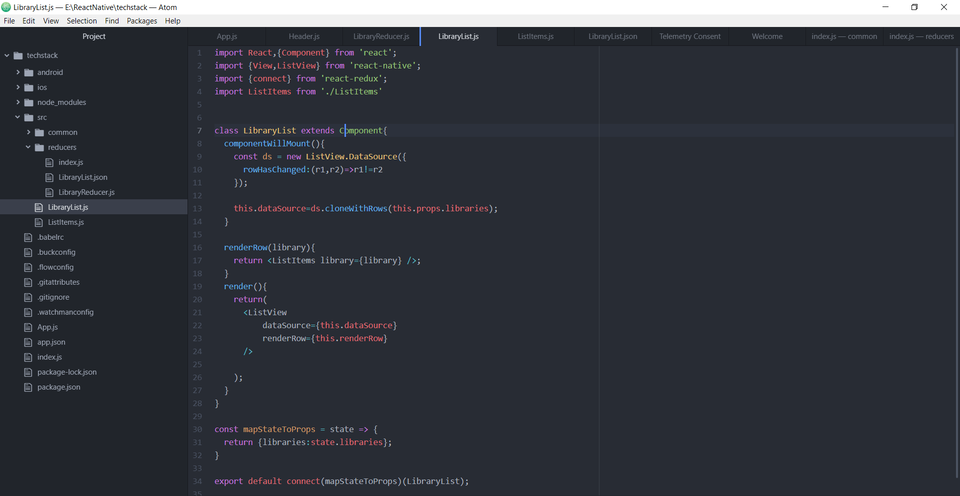 TypeError Undefined is not an object error in React