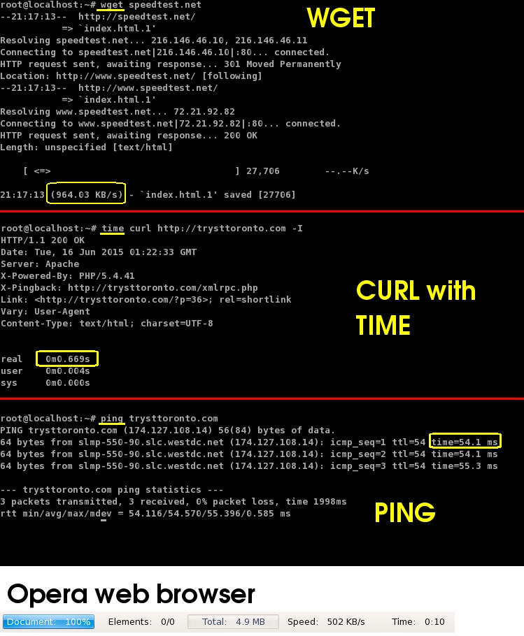 performance How to test the speed of my server connection