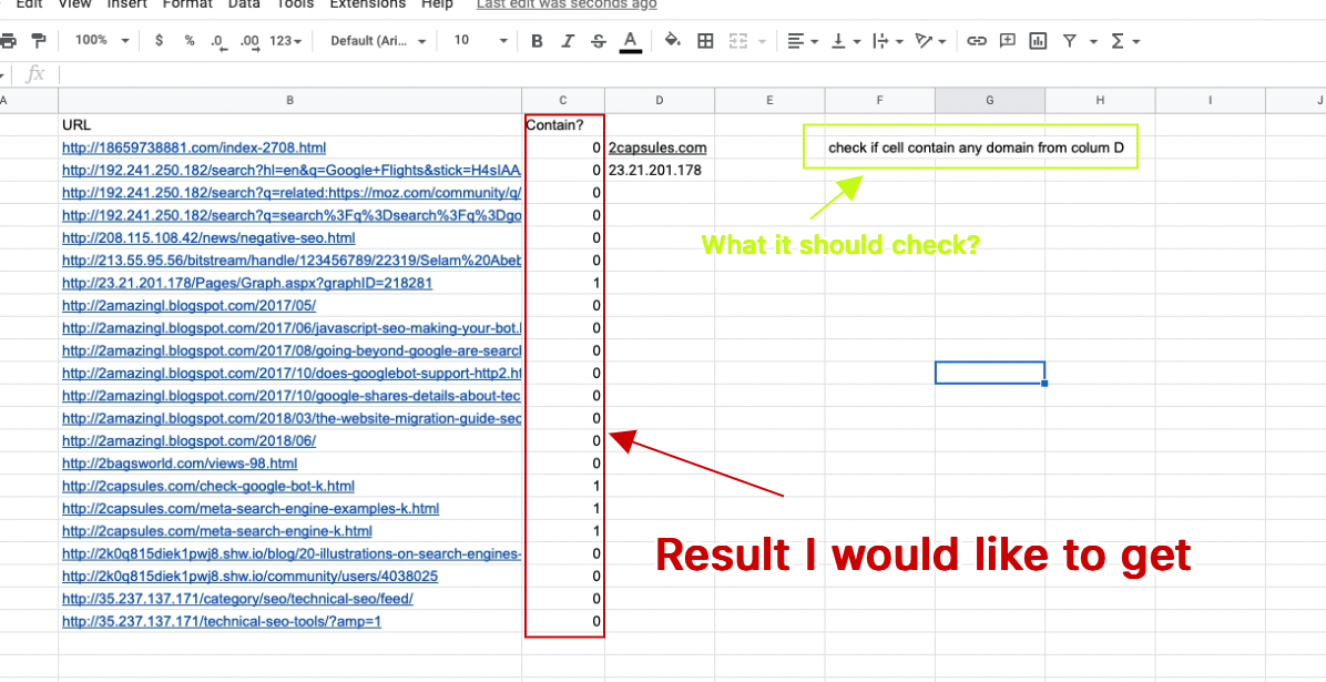 google sheets Check if cell contain string Stack Overflow
