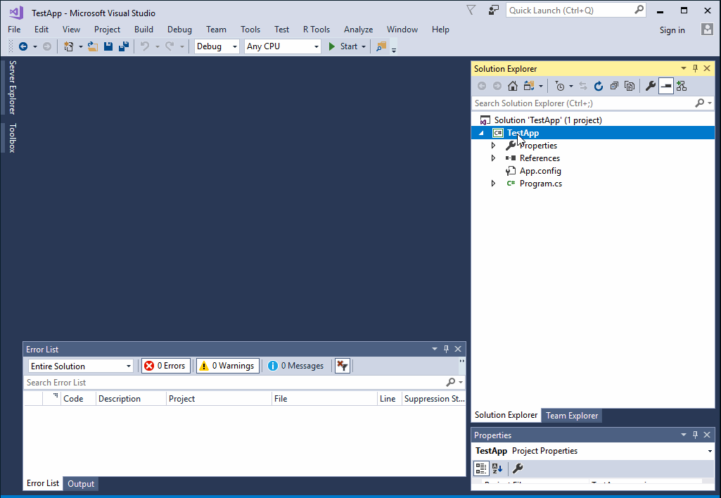 Add And Reference Nuget Package In Visual Studio Solution