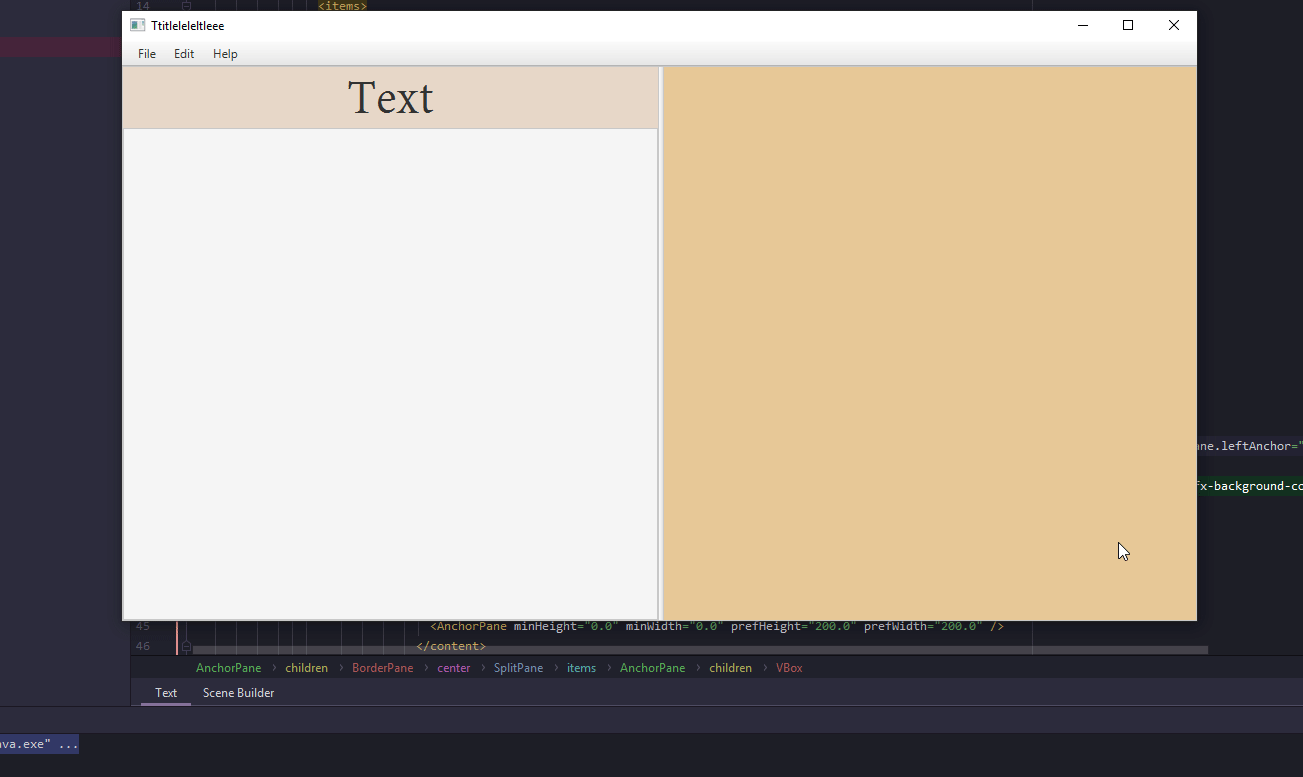 java JavaFX How to make a VBox and it's contents expand