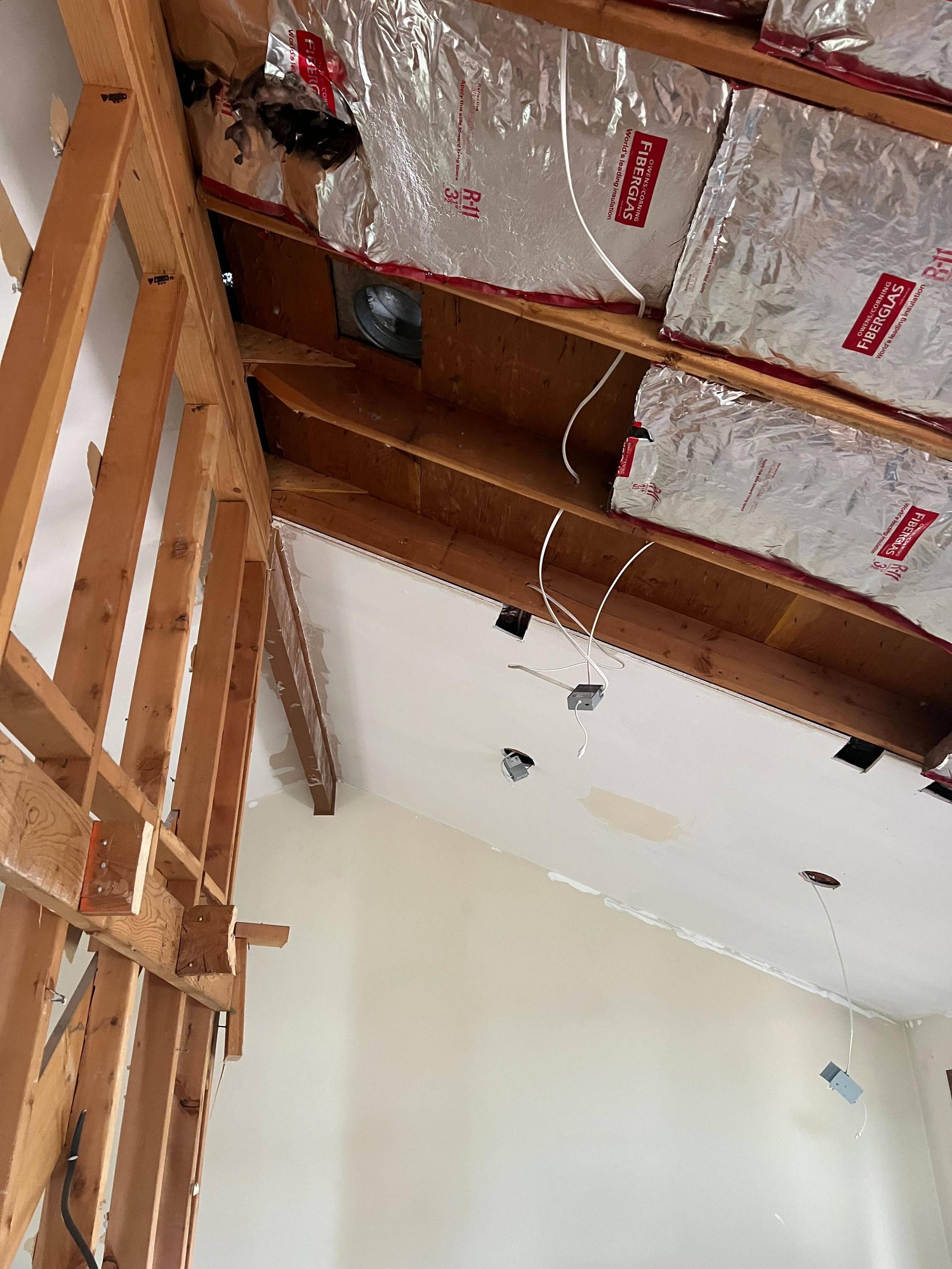 insulation What to do with roof vent if needing to drywall over it