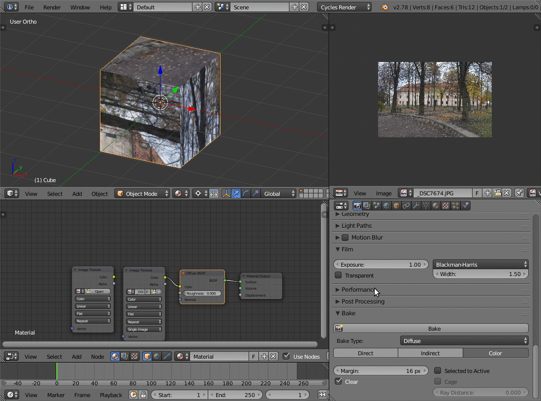 texturing How to export texture after editing nodes/uv Blender