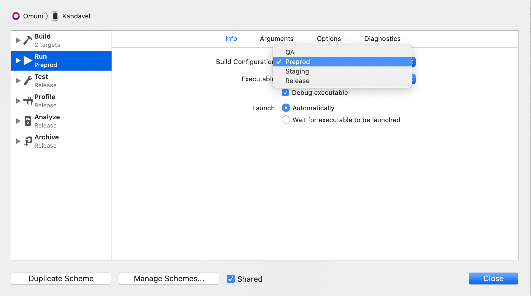 xcode How to change the build configuration in Fastlane via gym