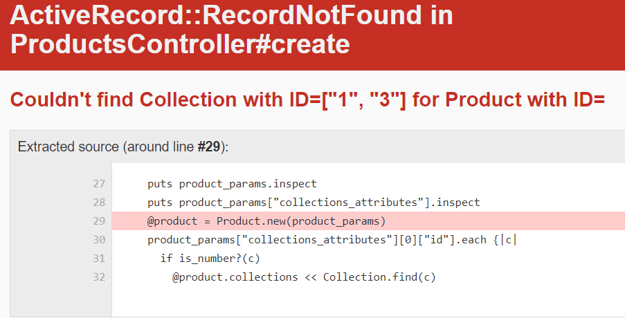 ruby on rails nested attributes + multi select Couldn't find