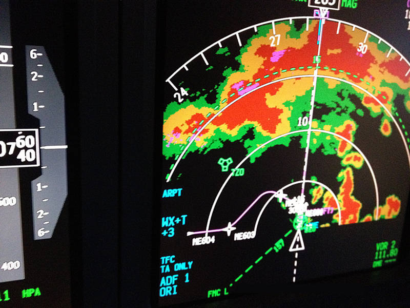 airline operations When do pilots facing bad weather turn back (U