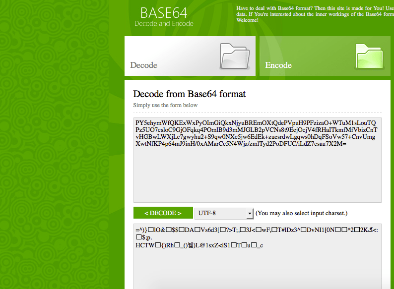 Swift 2 Decode base64 always return nil Stack Overflow