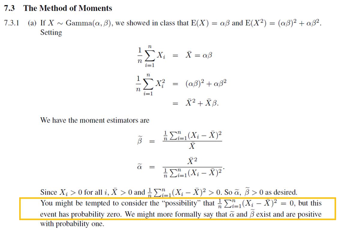 probability Method of Moments query Mathematics Stack Exchange