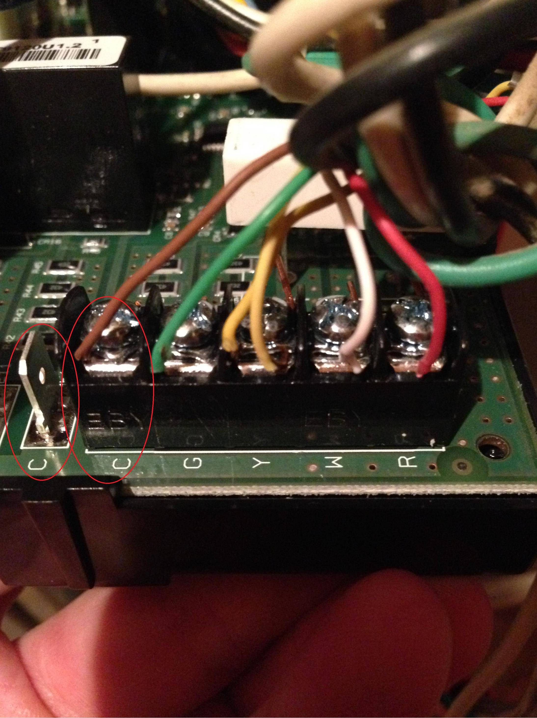 Where to connect c wire at furnace for Honeywell Wi-FI thermostat