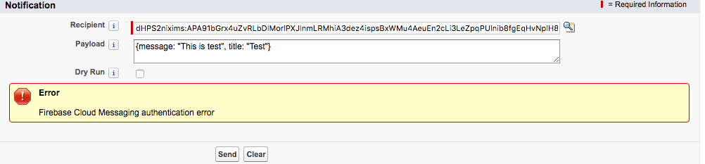 google apps Push Notification not working for android Salesforce