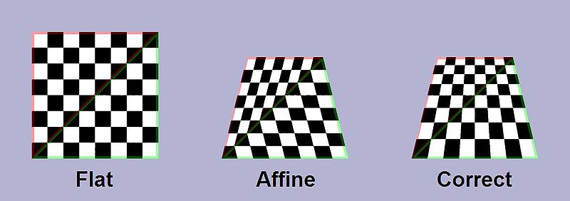 math correct glsl affine texture mapping Stack Overflow