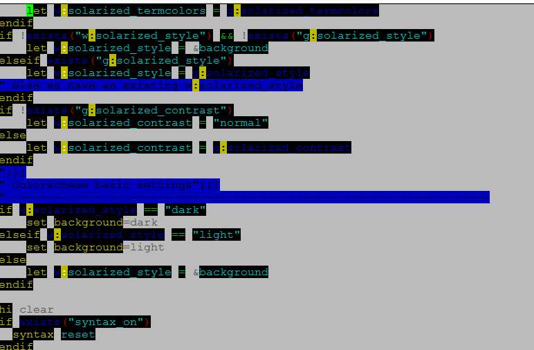 Block highlighting in vim Stack Overflow