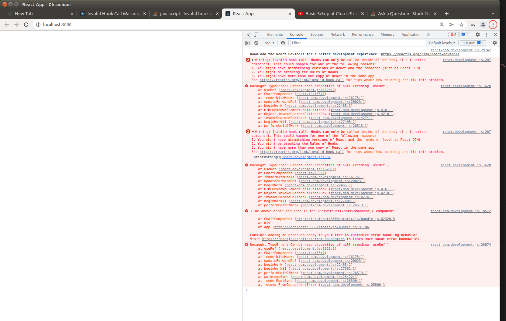 javascript React Invalid hook call while using chartJS Stack Overflow