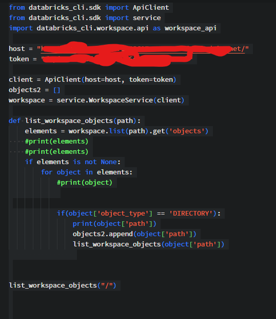 Databricks list notebook contents in python Stack Overflow