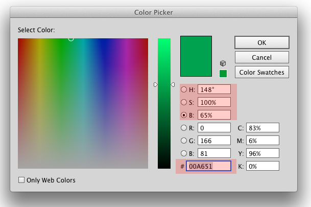 Color picker in InDesign Graphic Design Stack Exchange