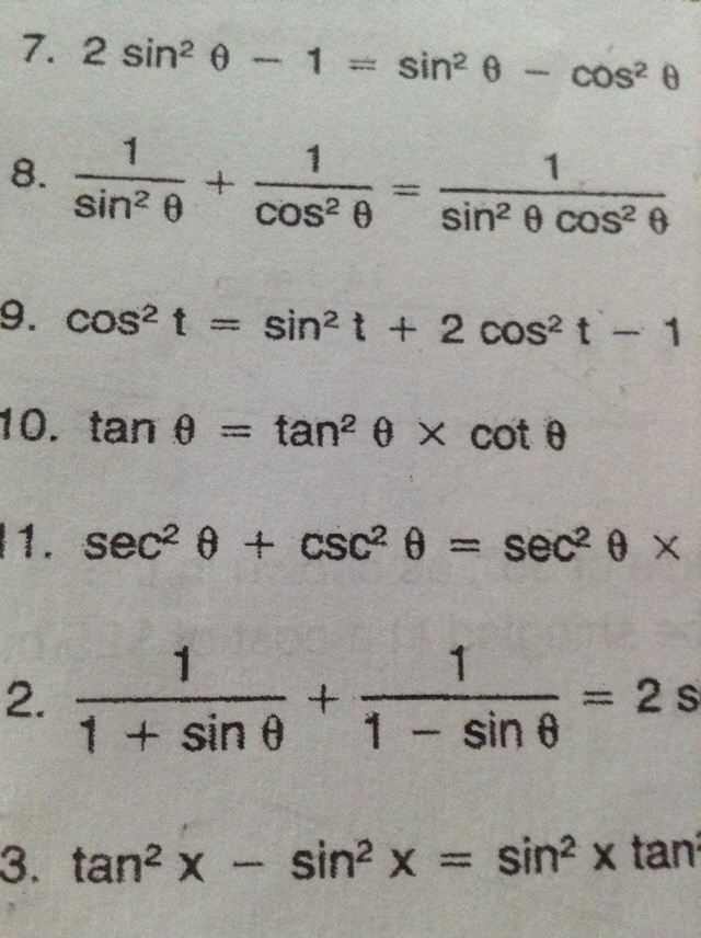 trigonometry Prove the following trig identities Mathematics Stack
