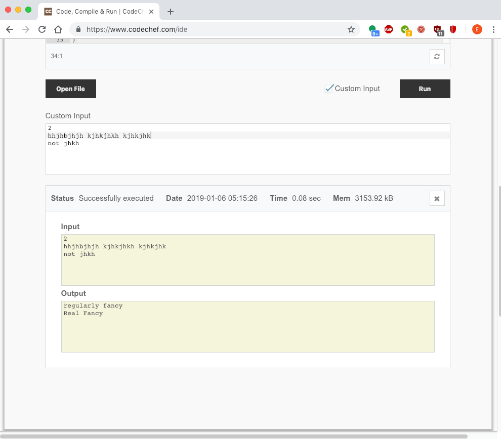My below java code says runtime error in the input section Stack Overflow