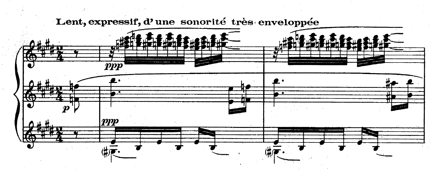 sheet music How to play a piano score with three staves? Music