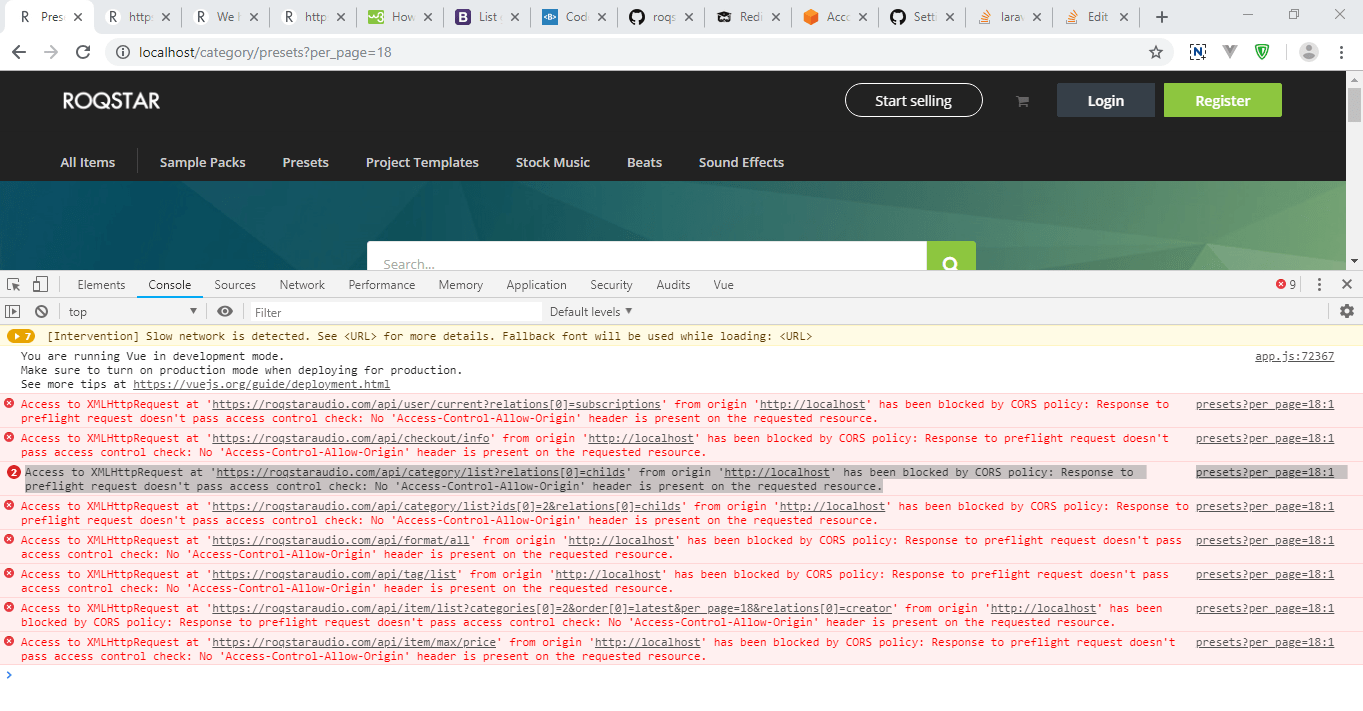 javascript Request has data but axios not reading