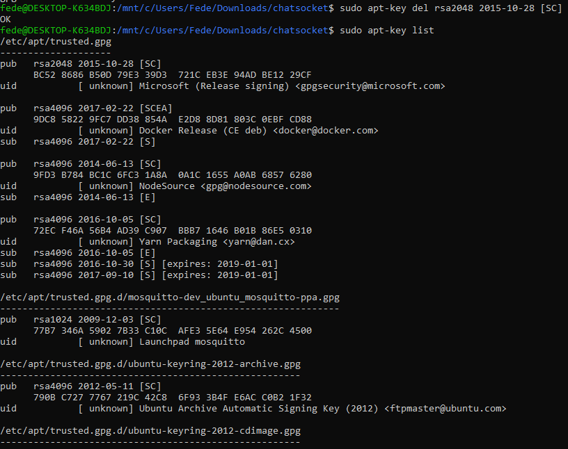 ssh undo delete of gpg key Ask Ubuntu