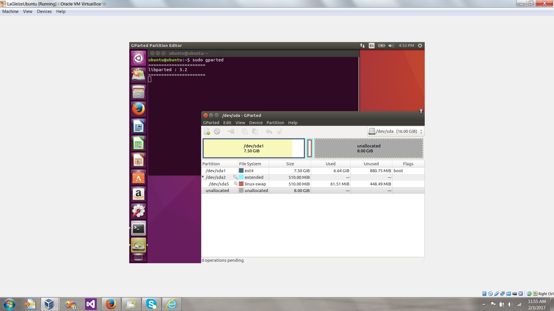 partitioning Resize VirtualBox Ubuntu Ask Ubuntu