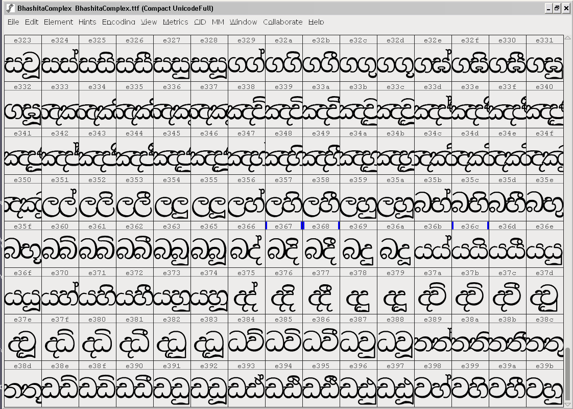 fonts Old ligatures in Siṇhala TeX LaTeX Stack Exchange