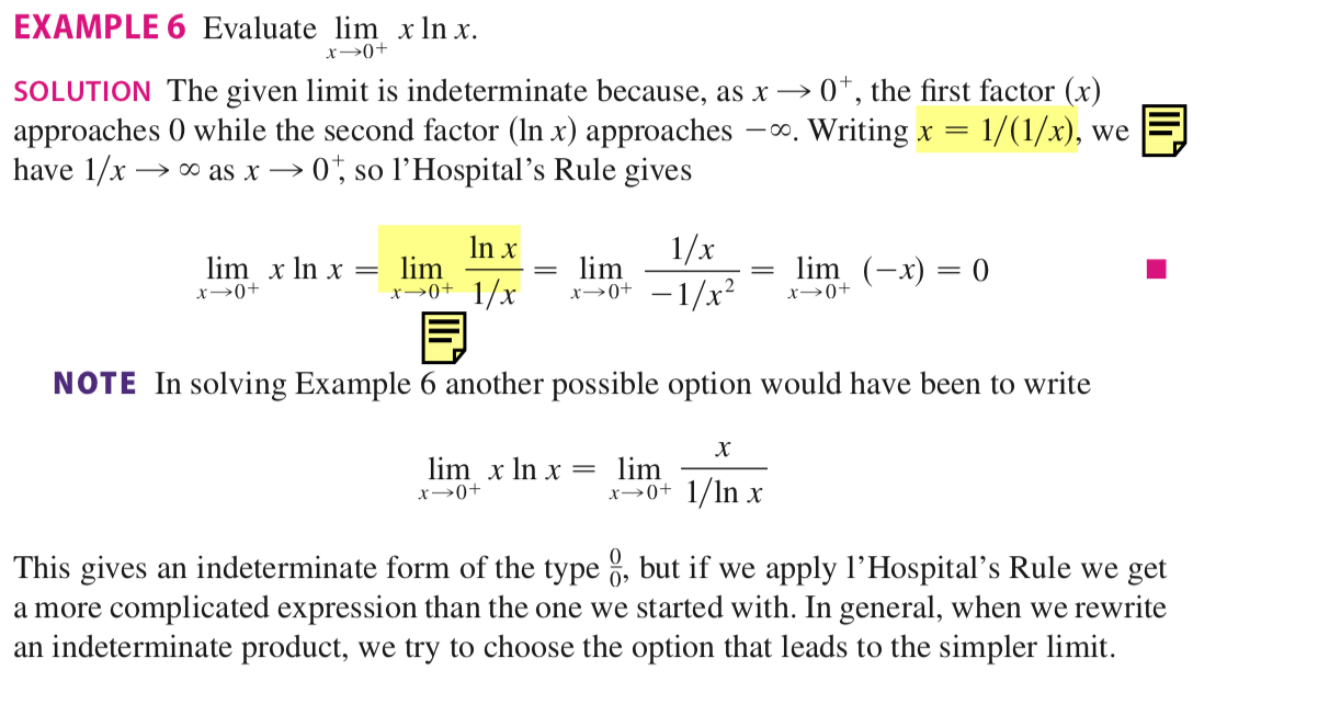 calculus L'Hospital's rule. How does this simplification work