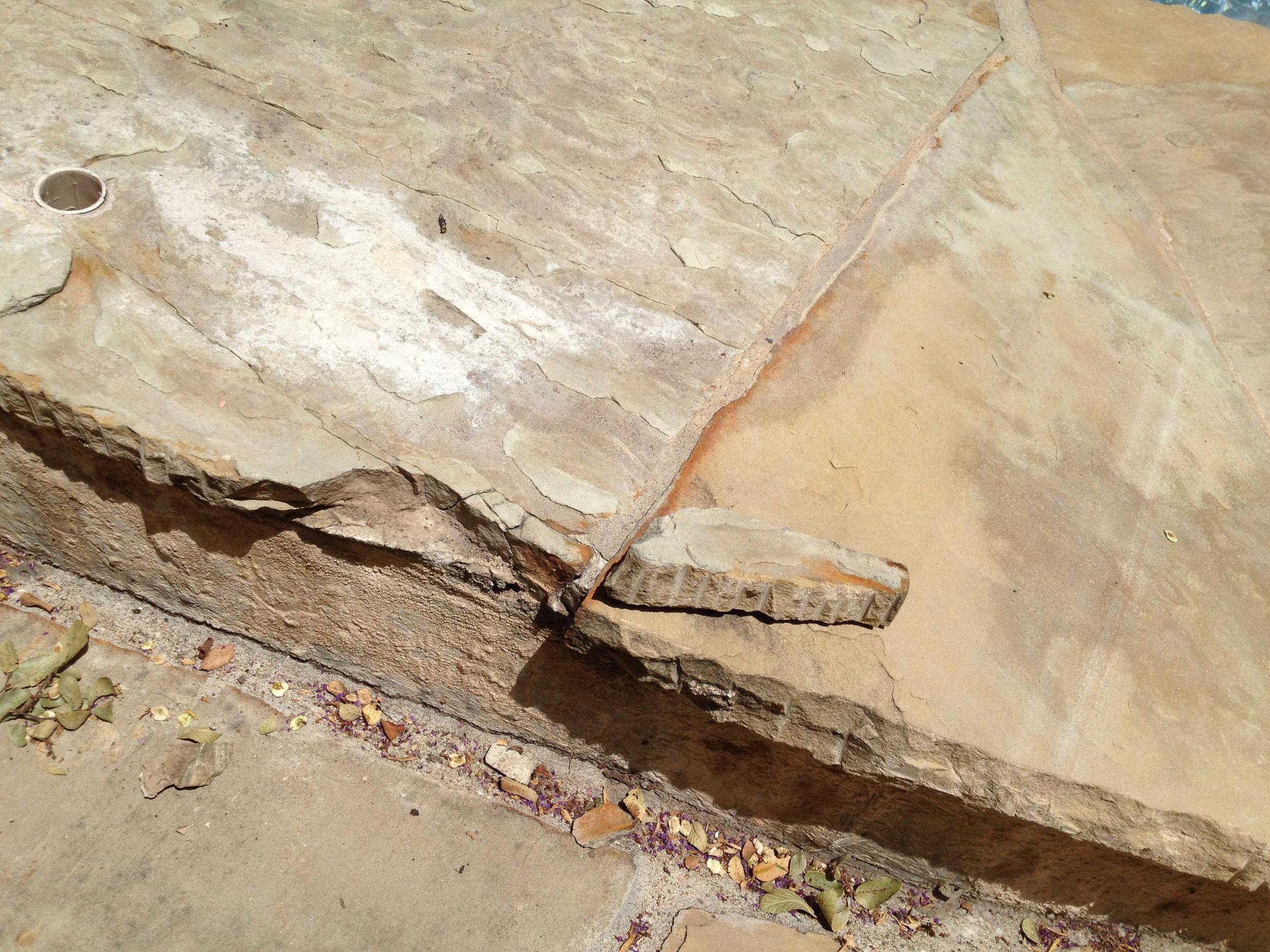 How can I repair some broken patio stones? Home Improvement Stack