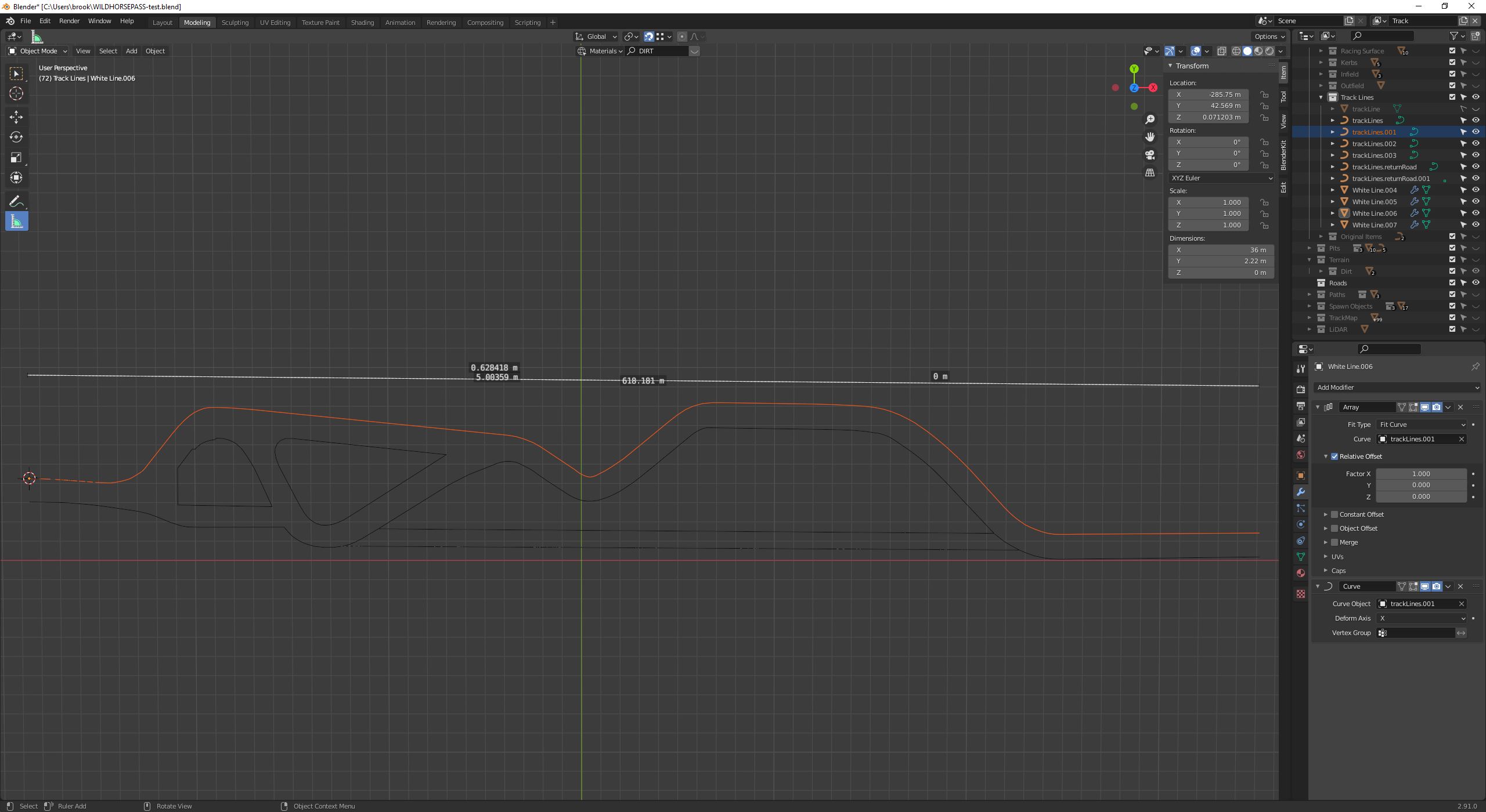 Array / fit curve modifier doesn't produce a long enough array to fit