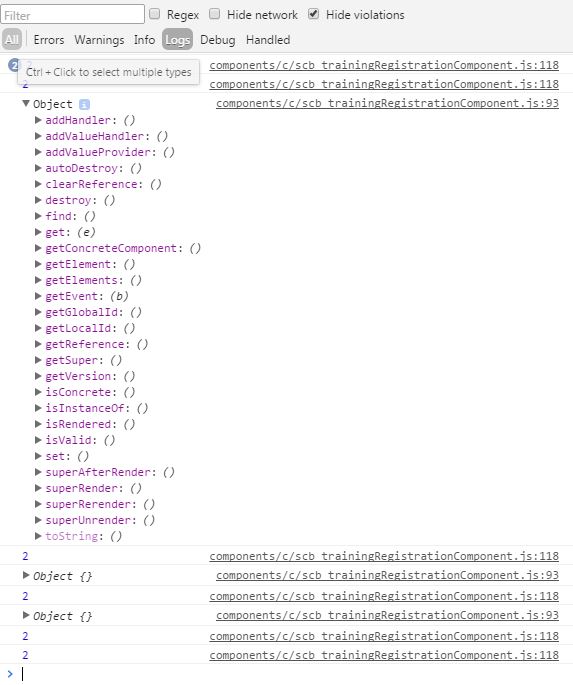 Lightning Component producing weird console.log Salesforce Stack Exchange