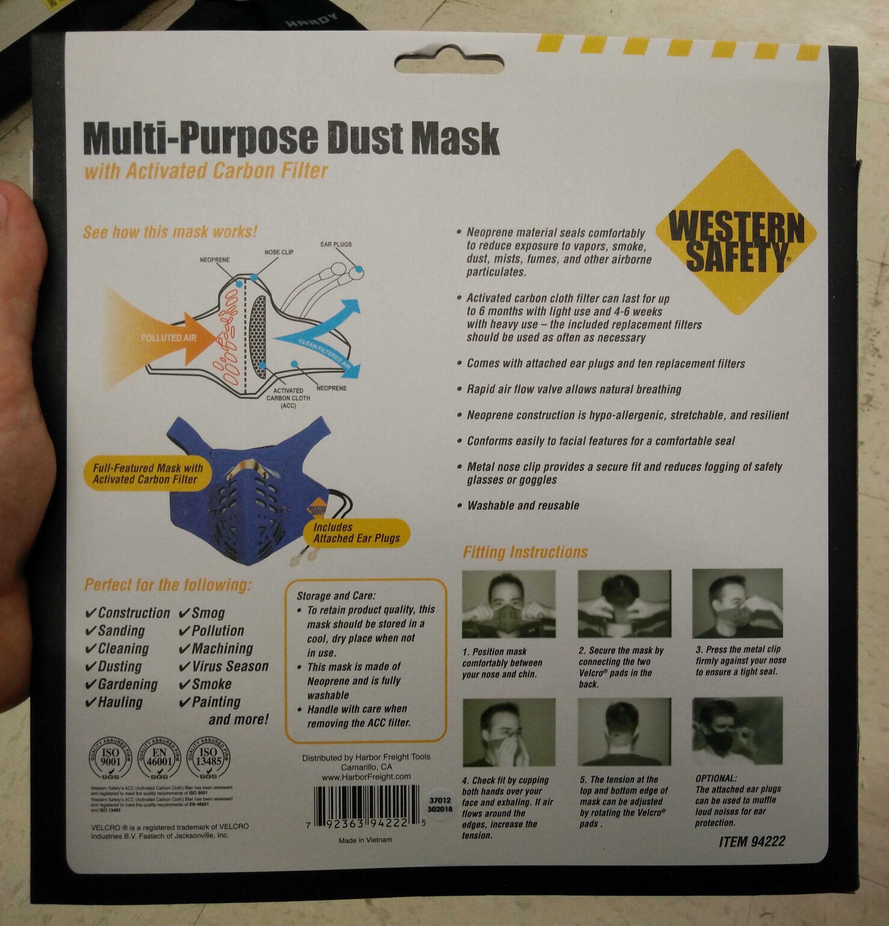 Is this mask sufficient to filter polyurethane fumes? Woodworking