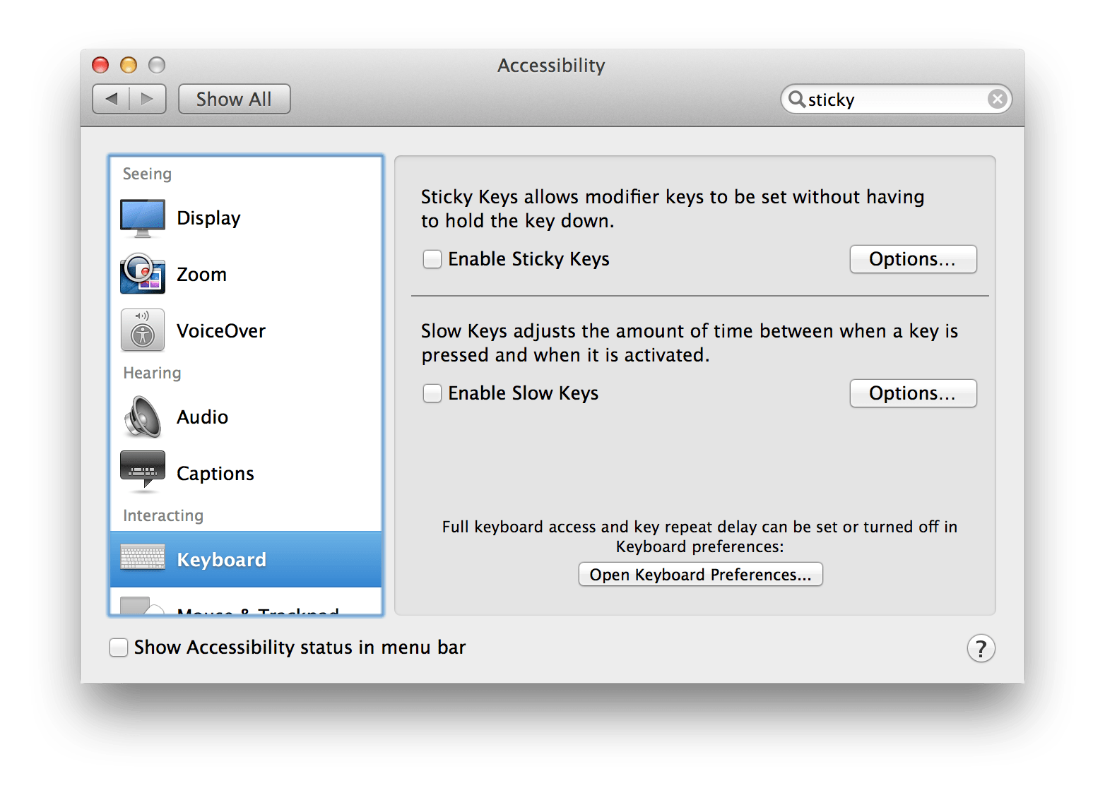 keyboard How to enable sticky keys on a Mac Ask Different