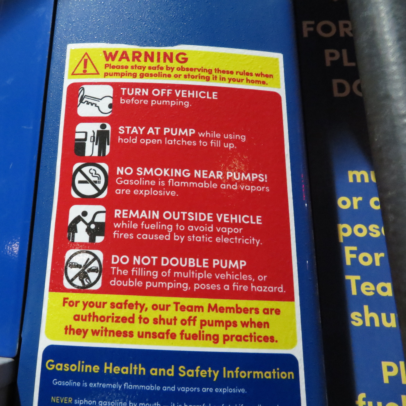 Is filling multiple vehicles in one transaction at a gas station a