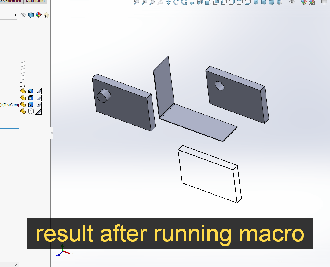 vba Display Hidden Lines (Solidworks macro) Stack Overflow