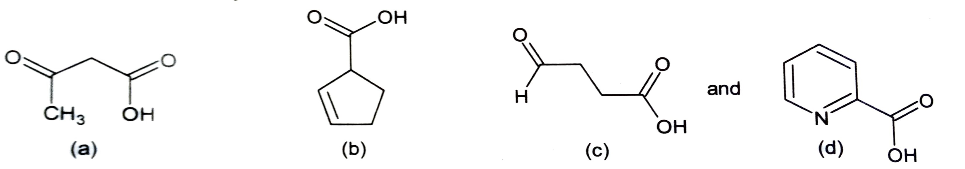 organic chemistry Which of these can undergo decarboxylation reaction