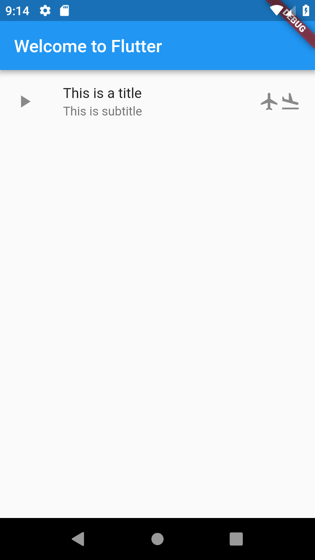 flutter Placing two trailing icons in ListTile Stack Overflow