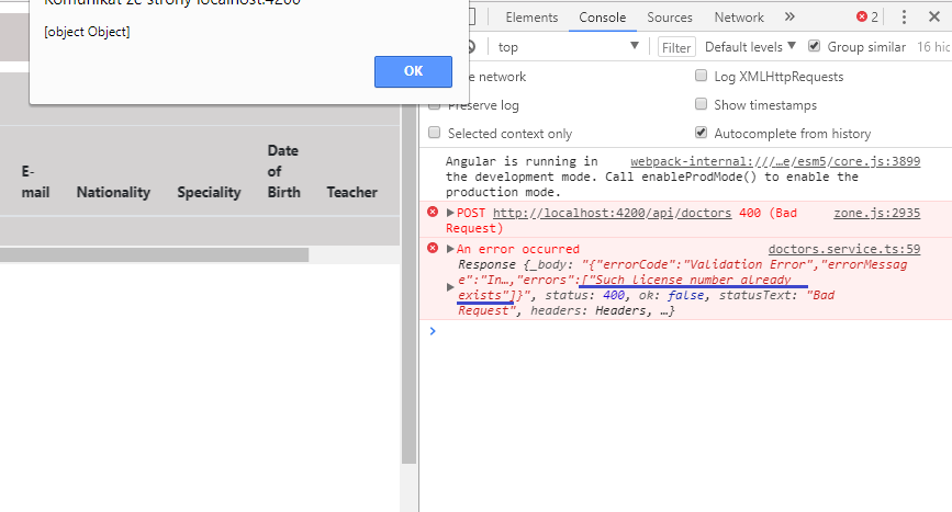 typescript How to Show Response Error body Angular 4 Stack Overflow