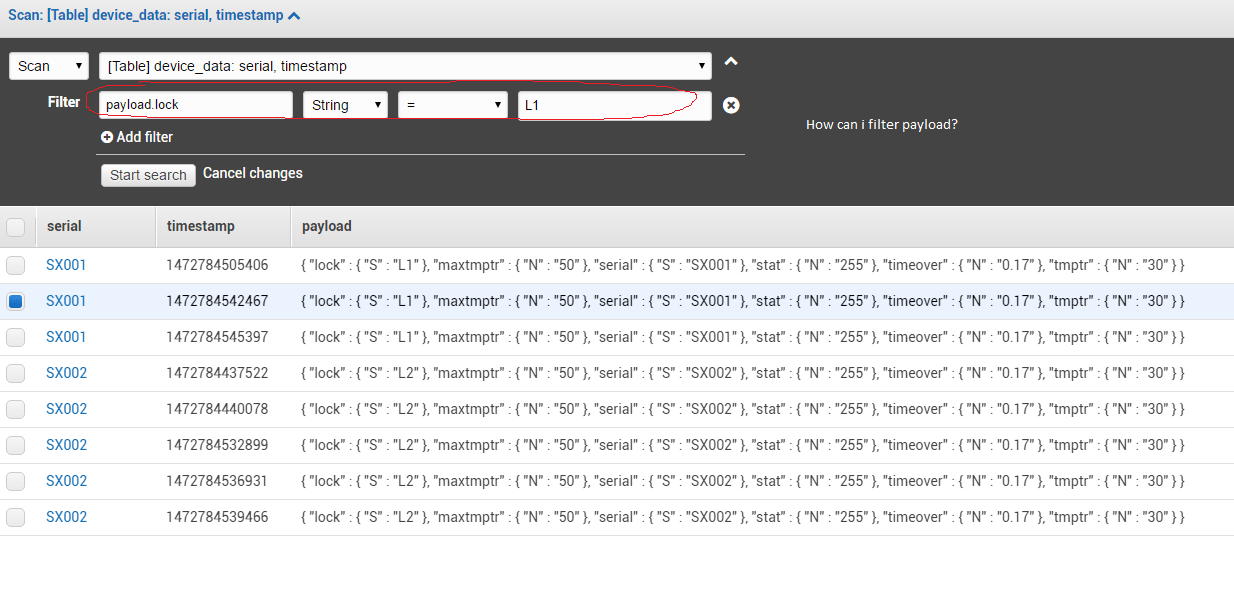 amazon web services Setting Filter for dynamoDB Table Stack Overflow